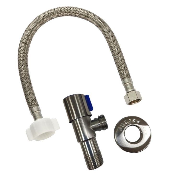 Llave Angular 1/ 2 Pulgada Con Flexible Technoflex 2X15/ 16