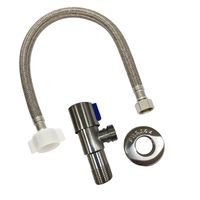 Llave Angular 1/ 2 Pulgada Con Flexible Technoflex 2X15/ 16