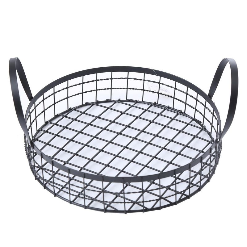 IMPORTADORA USA - Bandeja de metal diseño country 28x13 cm