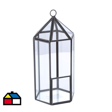Adorno de vidrio diseo prgola 21 cm