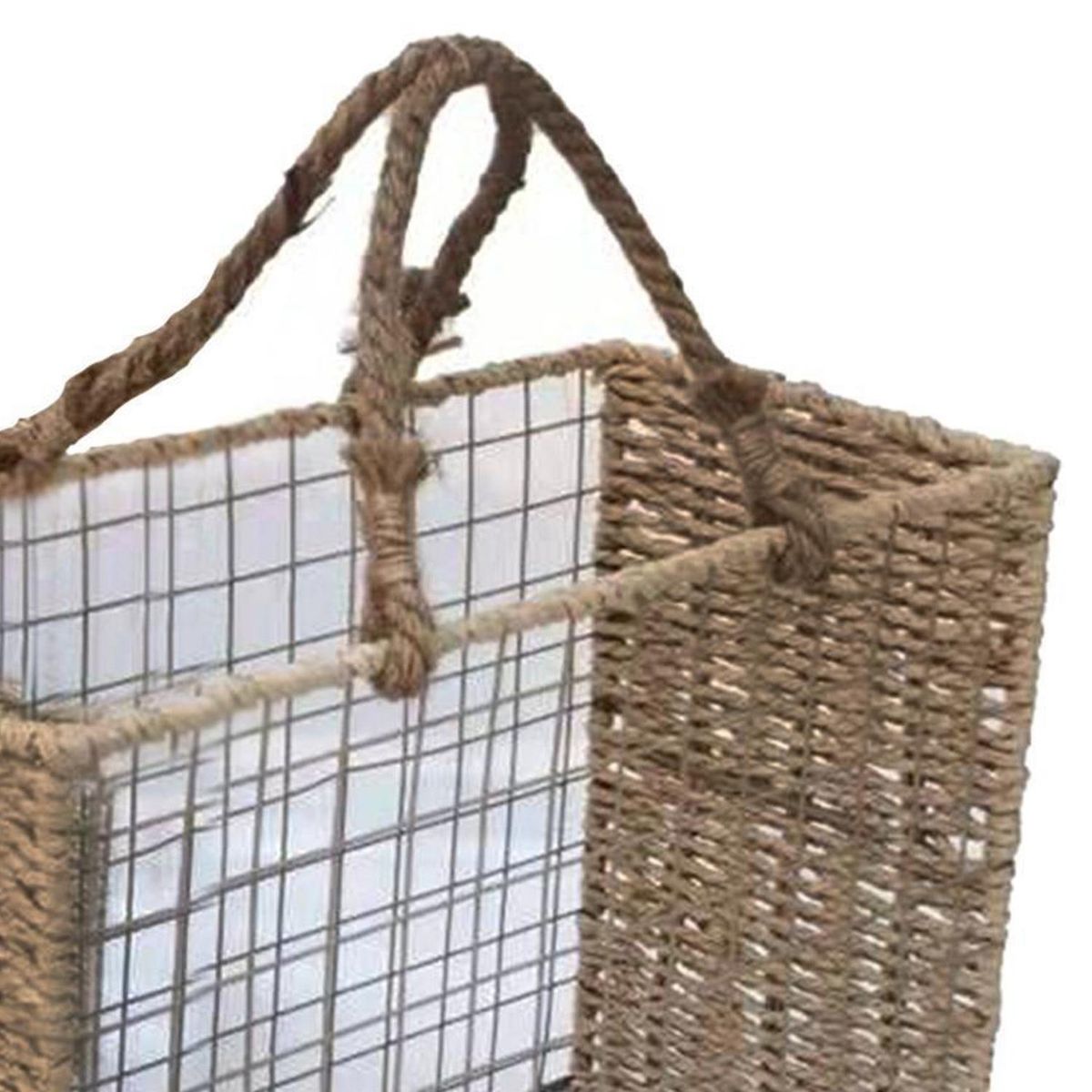 IMPORTADORA USA - Canasto rectangular modelo bohemia 40x20x30 cm