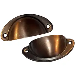 MAMUT - Tirador tipo concha 82 x 37 mm cobrizado 1 unid