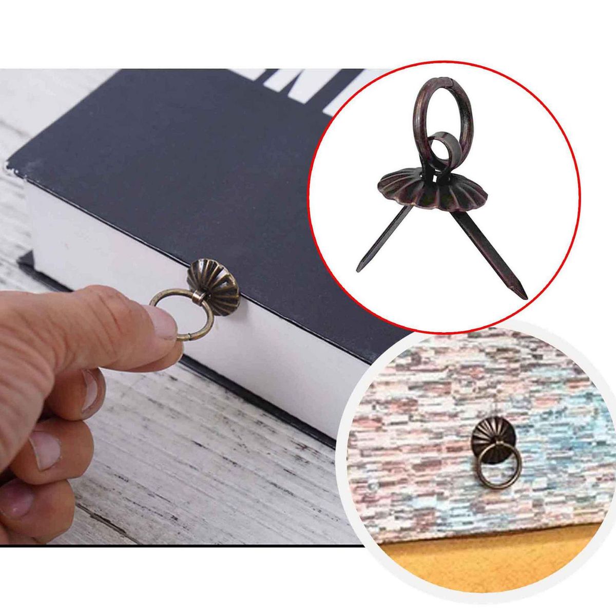 MAMUT - Tirador liviano con manilla 12 mm cobre antiguo 2 unid