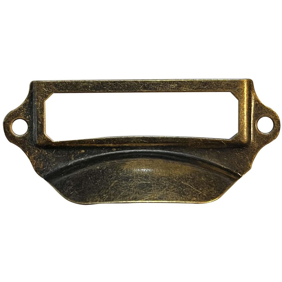 MAMUT - Tarjetero rectangular con tirador 61 x 29 mm bronceado 1 unid