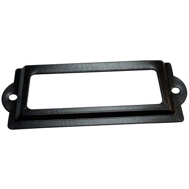Tarjetero rectangular 83 x 30 mm negro 1 unid