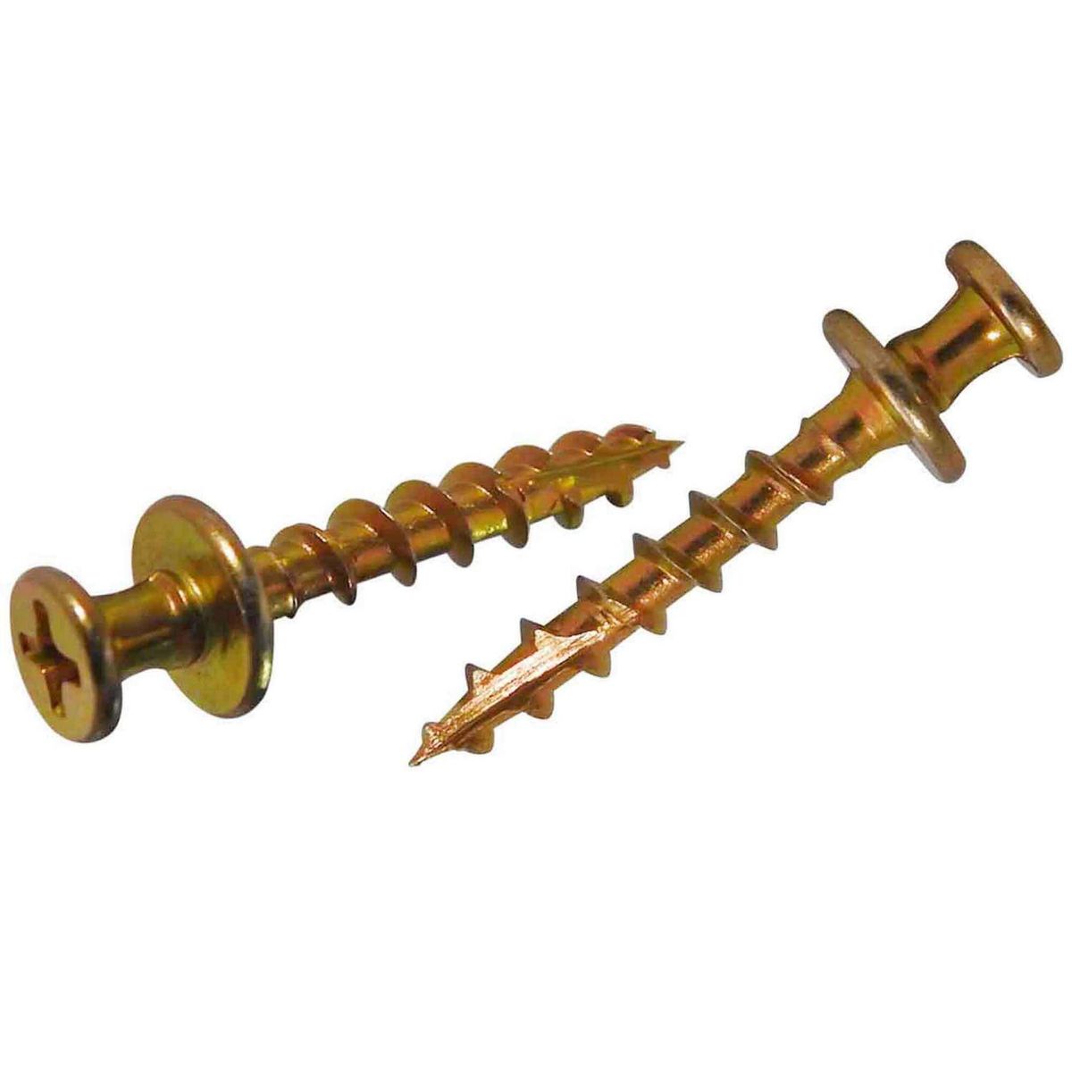 MAMUT - Tornillo para colgar M3,5 x 30 mm zincado amarillo 2 unid