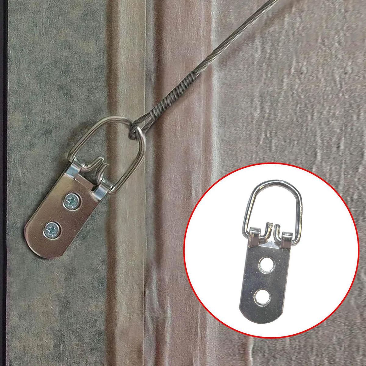 MAMUT - Colgador cuadro multiuso 15 x 57 mm zincado 2 unid