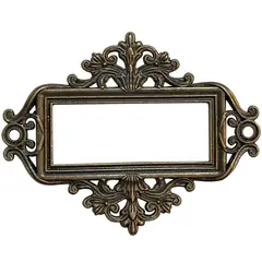 MAMUT - Tarjetero rectangular decorativo 55 x 43 mm bronce antiguo 1 unid