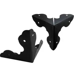 MAMUT - Esquinero decorativo tipo triangular 38 x 38 mm negro 2 unid