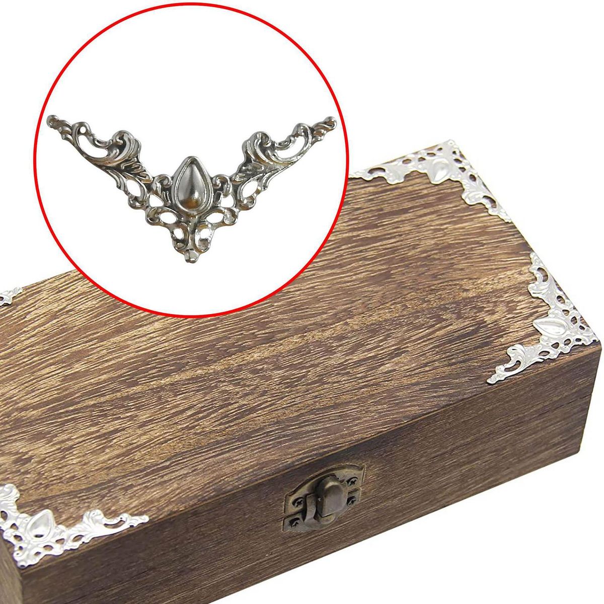 MAMUT - Esquinero Decorativo Plateado 42X42 Mm Pack 2 Unidades