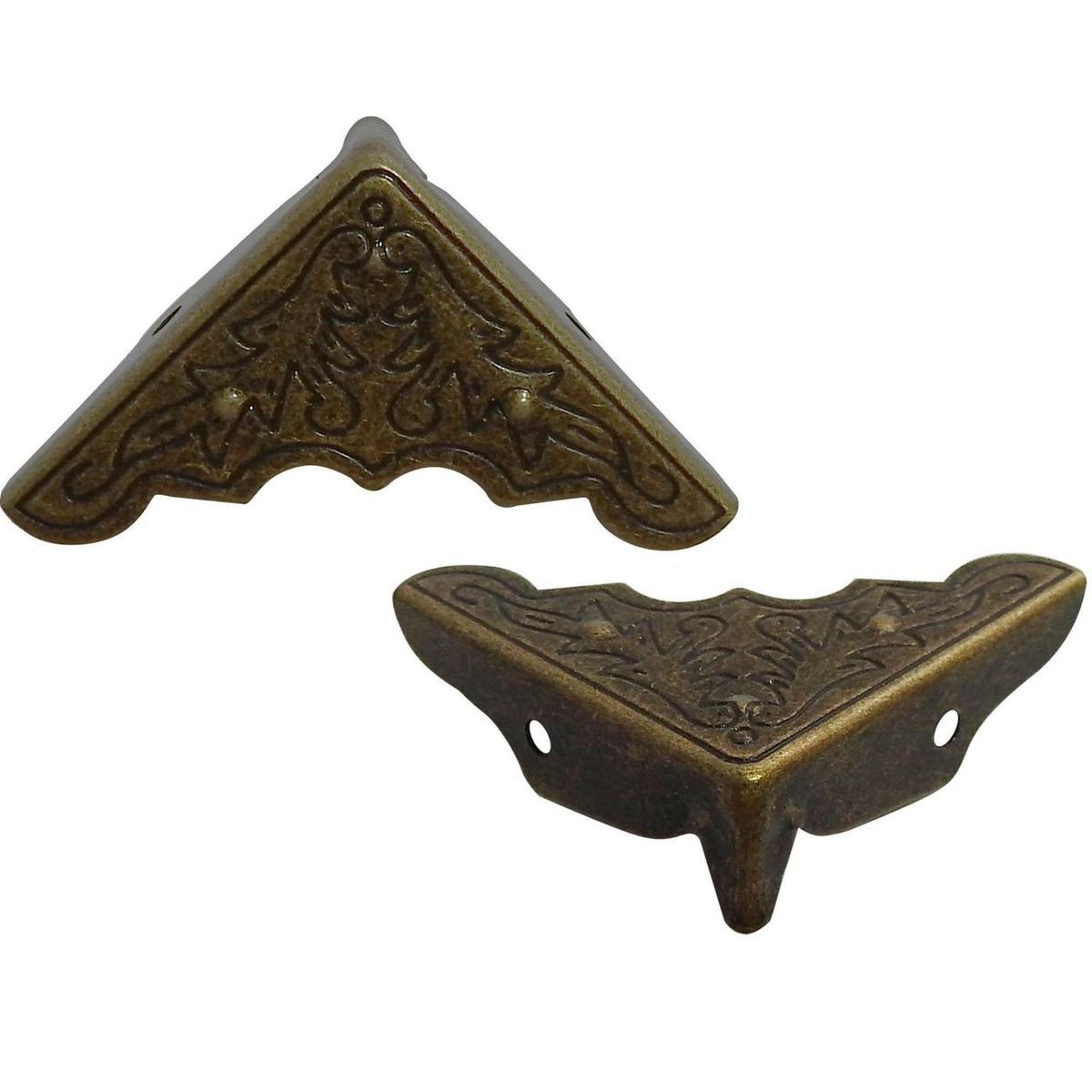 MAMUT - Esquinero decorativo con borde 30 x 30 mm envejecido 2 unid