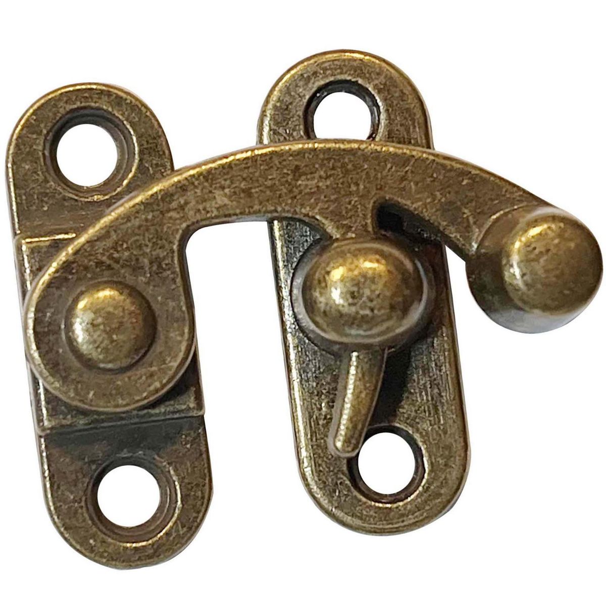 MAMUT - Chapa decorativa cierre derecho 32 x 28 mm bronce envejecido 1 unid