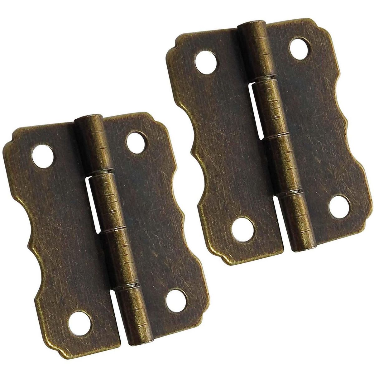 MAMUT - Bisagra decorativa borde 23 x 30 mm bronce antiguo 2 unid