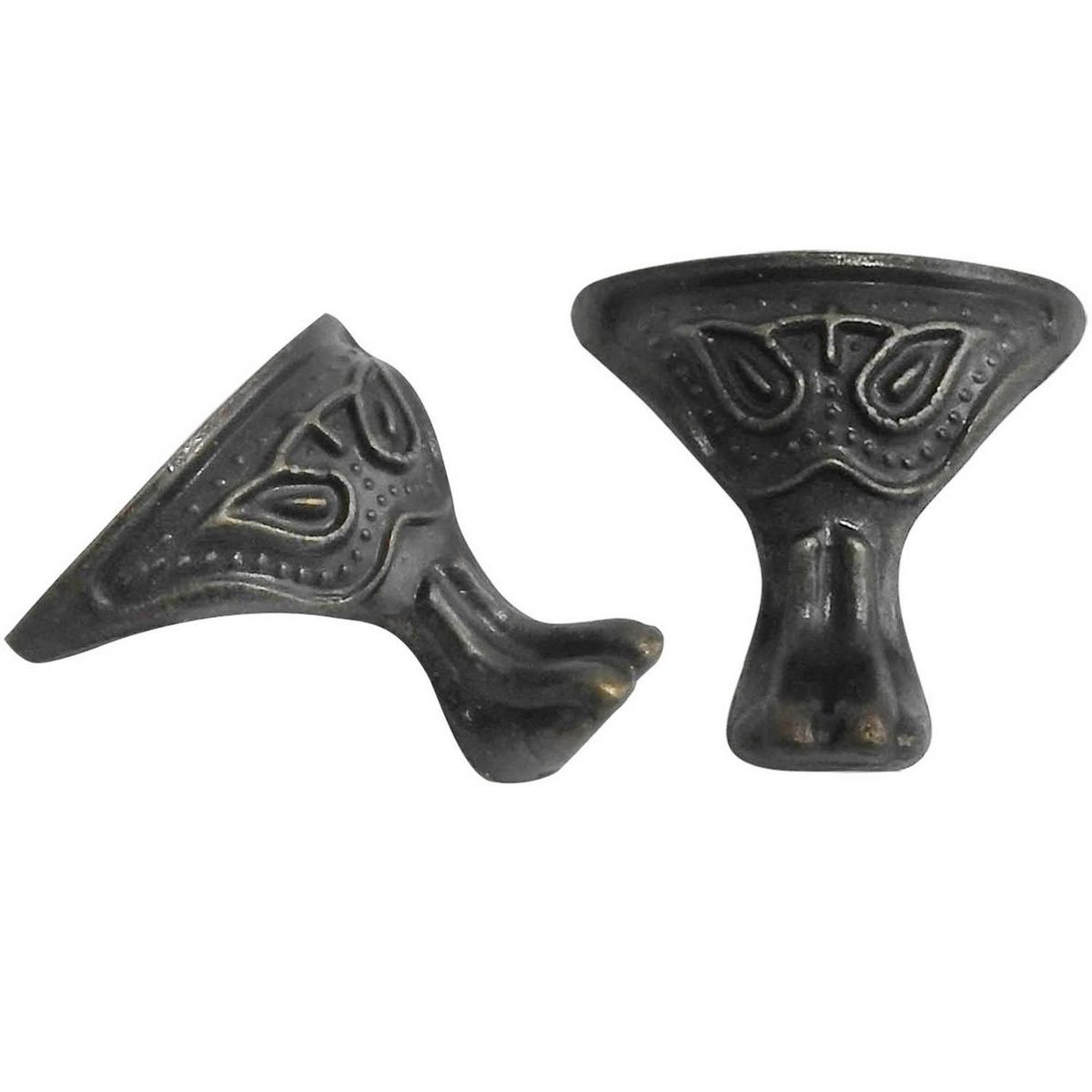 MAMUT - Pata (soporte) decorativo 27 x 29 mm bronce envejecido 2 unid