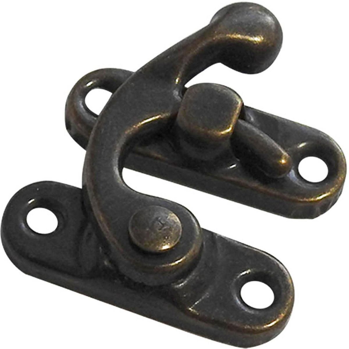 MAMUT - Chapa decorativa cierre izquierdo 32 x 28 mm bronce envejecido 1 unid