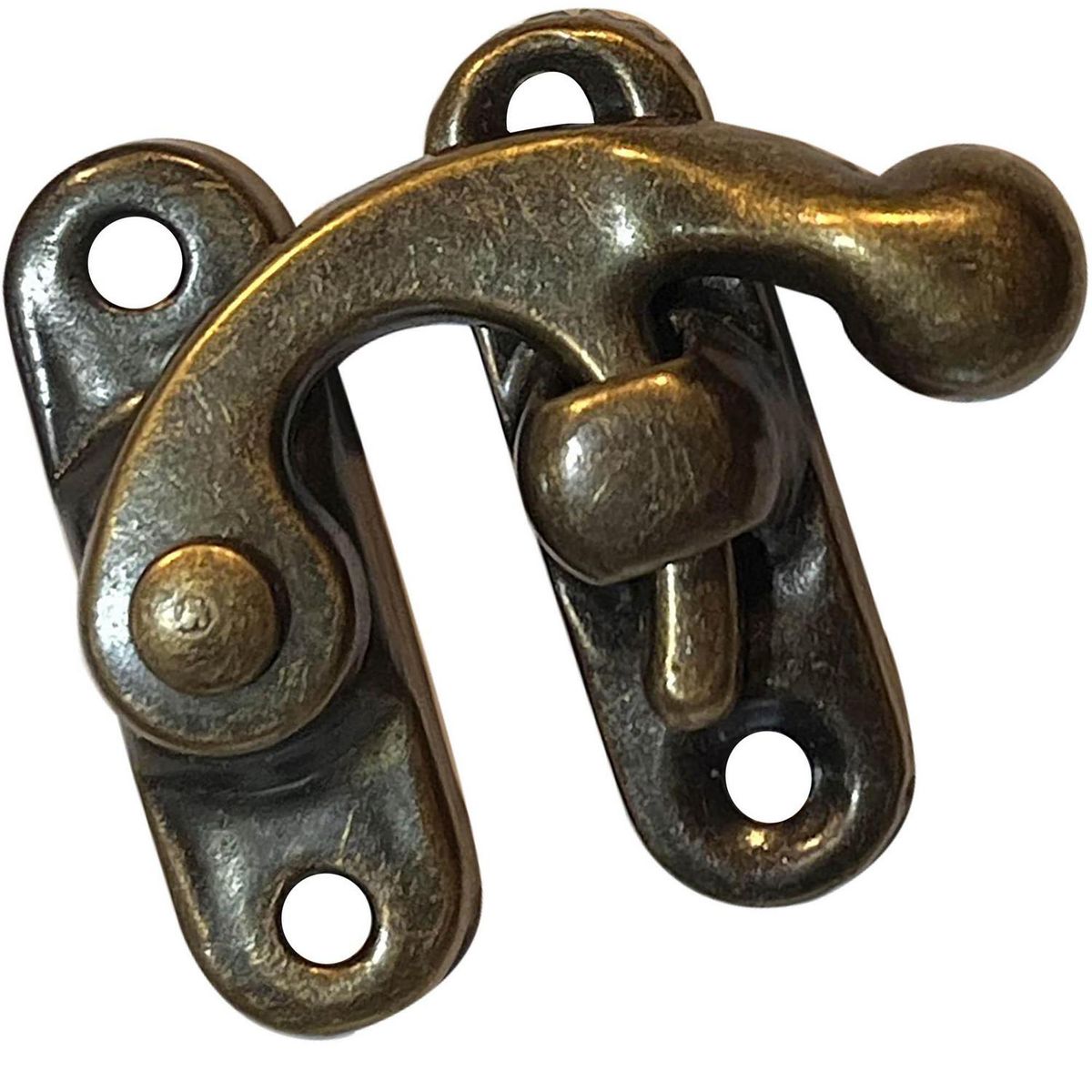 MAMUT - Chapa decorativa cierre derecho 35 x 27 mm bronce envejecido 1 unid