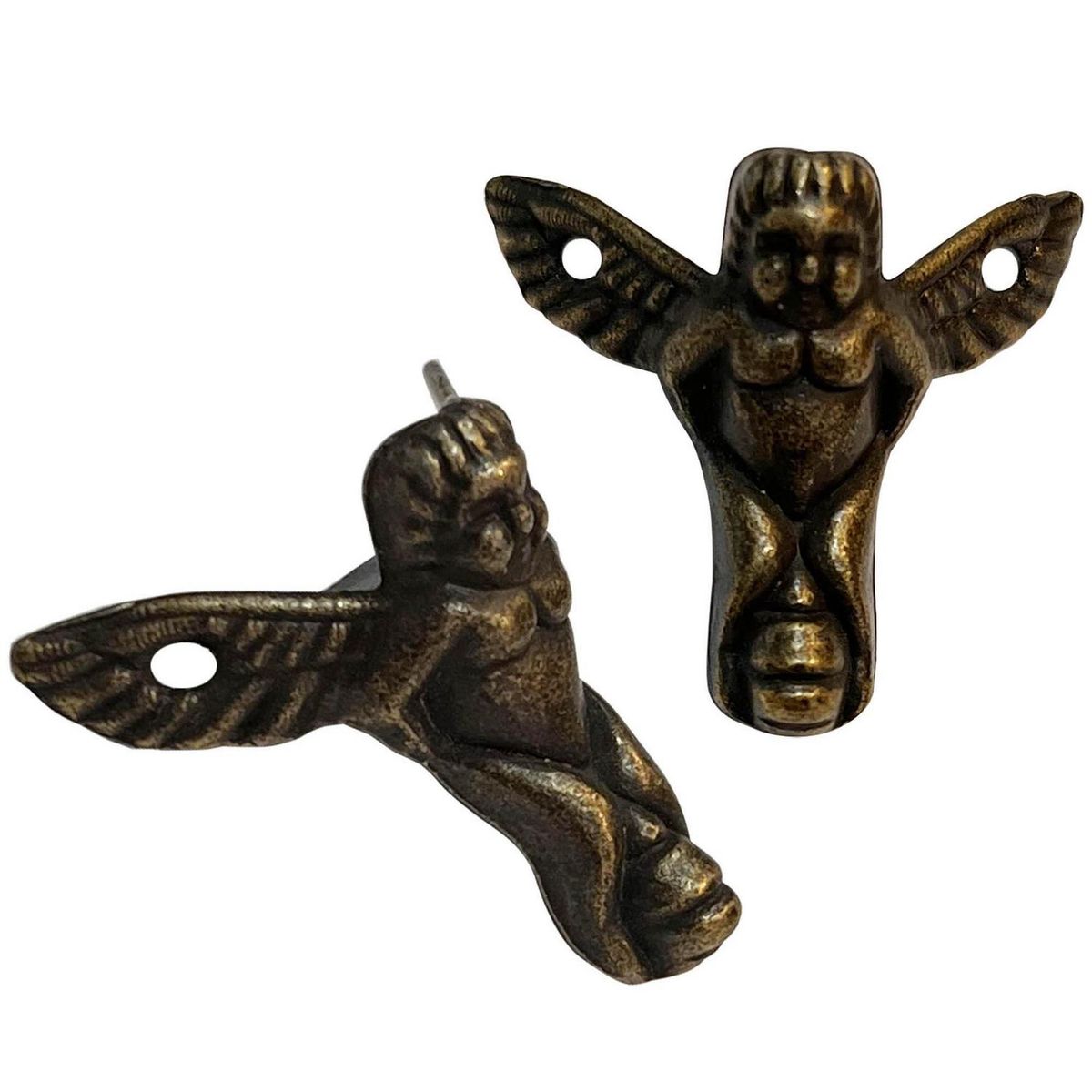 MAMUT - Pata (soporte) decorativo 18 x 36 mm bronce envejecido 2 unid