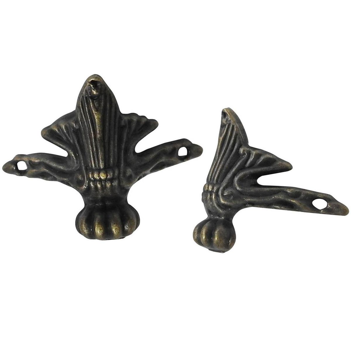 MAMUT - Pata (soporte) decorativo 29 x 40 mm bronce envejecido 2 unid