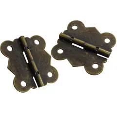 MAMUT - Bisagra decorativa borde redondeado 25 x 30 mm bronce antiguo 2 unid