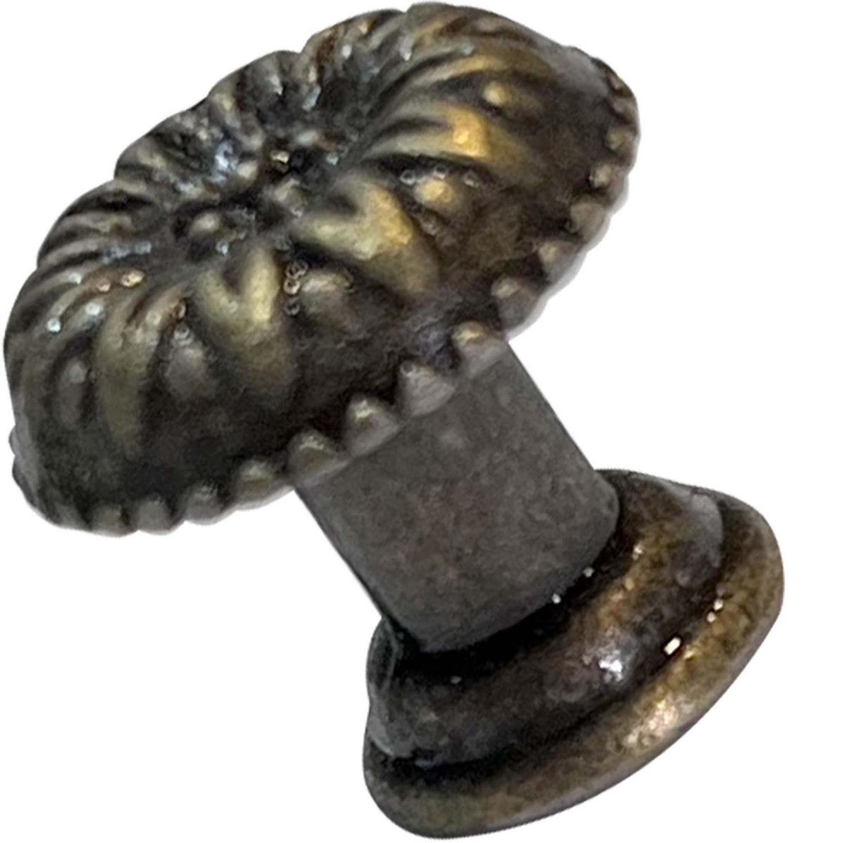 MAMUT - Tirador decorativo redondo 17 x 15 mm bronce envejecido 1 unid