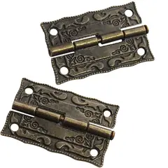 MAMUT - Bisagra decorativa recta 22 x 36 mm bronce antiguo 2 unid