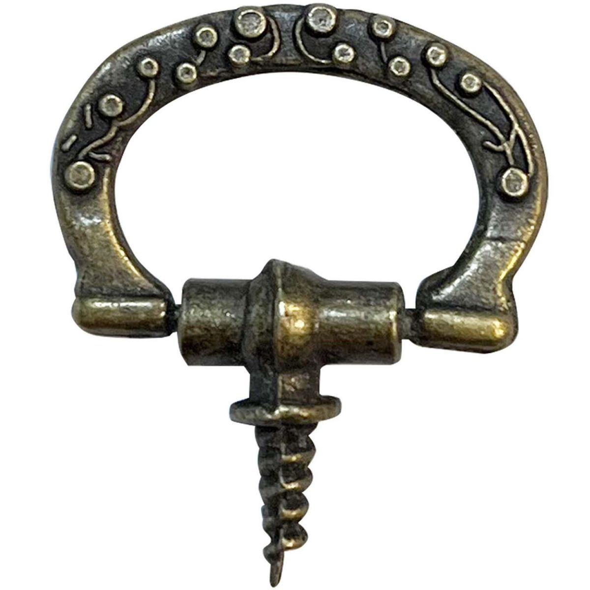 MAMUT - Tirador decorativo 24 x 18 mm bronce envejecido 1 unid