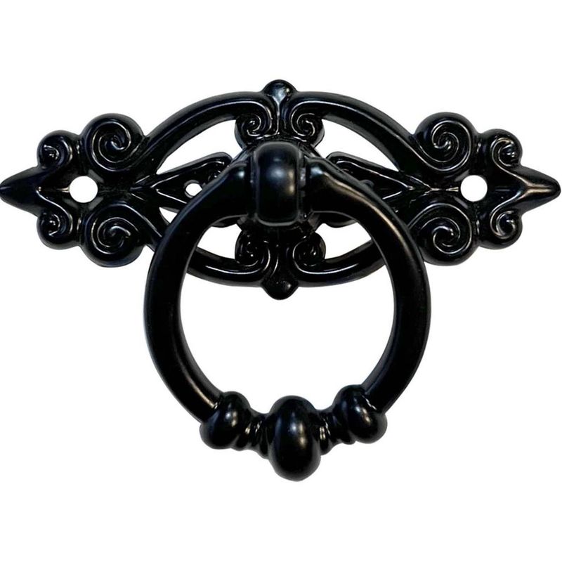 MAMUT - Tirador decorativo con manilla 65 x 46 mm negro 1 unid