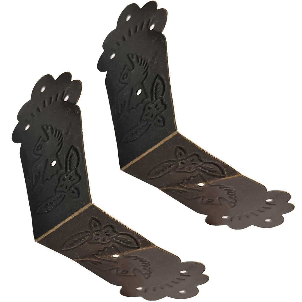 MAMUT - Escuadra (esquinero) decorativo 30 x 68 mm bronce antiguo1 unid