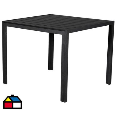 Mesa jardin 90x90cm NEgro