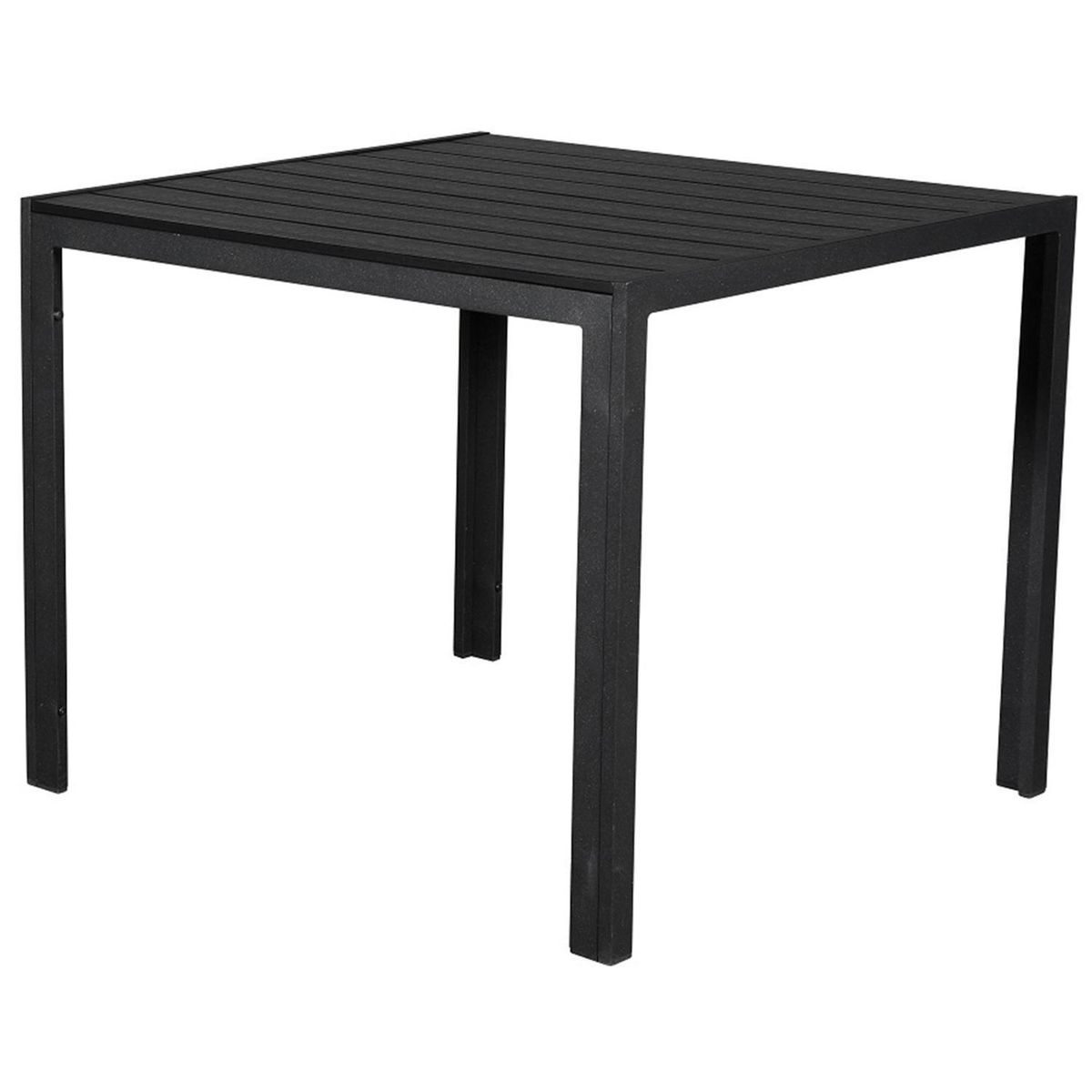 OUTFIT - Mesa de Jardín Cuadrada Aluminio 90x69.5x90 Negro
