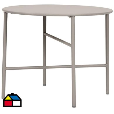 Mesa circular terraza 50h40cm gris