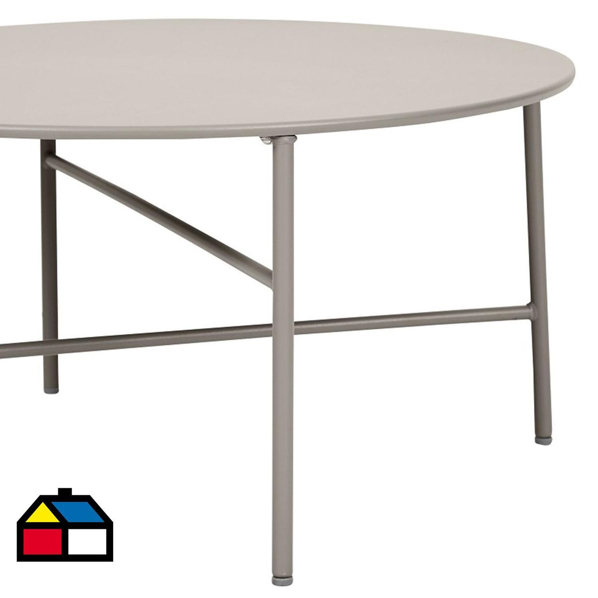 OUTFIT - Mesa de Terraza Redonda Metal 70x35x70 Gris