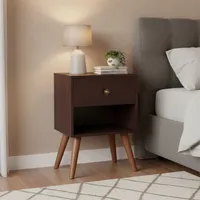 Velador 1 Cajón(es) Munich 45x63x30 cm Chocolate