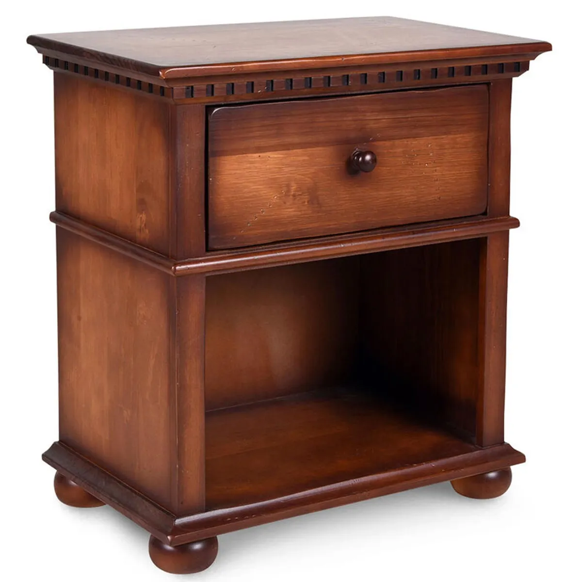 CIC - Velador 1 Cajón(es) Monterrey 66x69x40 cm Chocolate