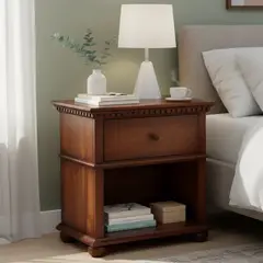 CIC - Velador 1 Cajón(es) Monterrey 66x69x40 cm Chocolate