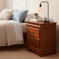 Velador 2 Cajón(es) Miro 66x69x40 cm Caramelo