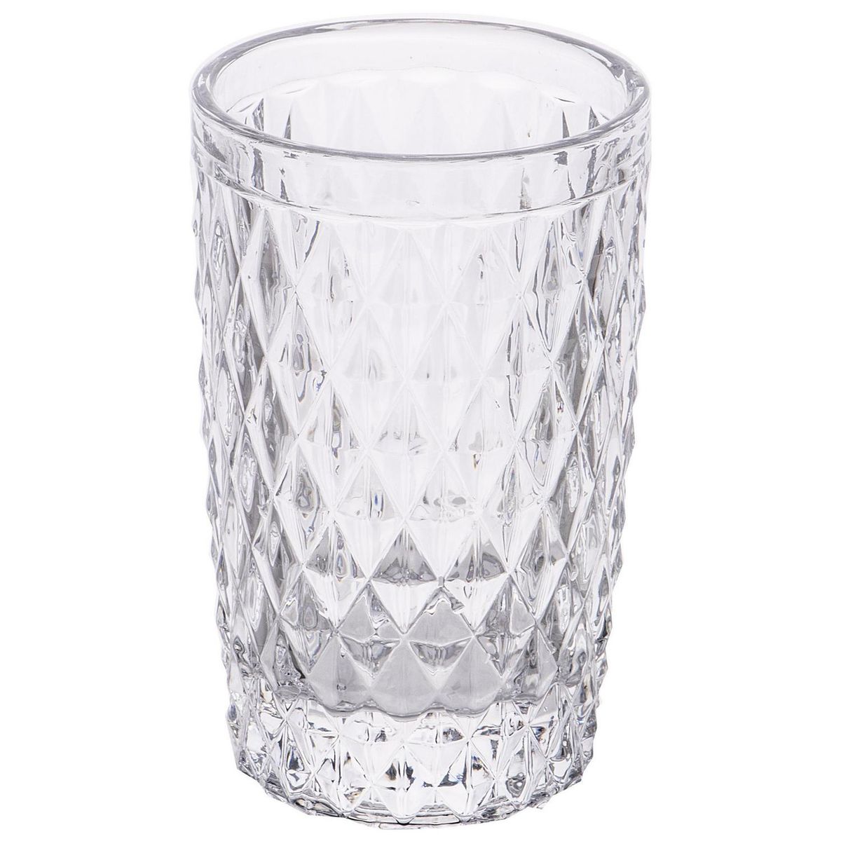 IDETEX - Set 4 Vasos Alto de Vidrio 350 ml 