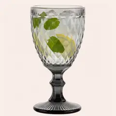 IDETEX - Set 4 Copas de De agua 350 ml Vidrio Variados