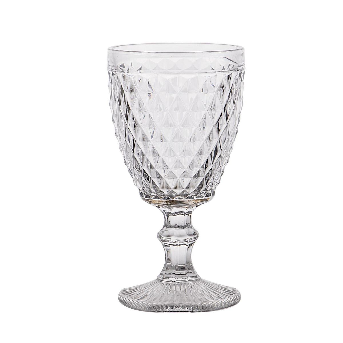 IDETEX - Set 4 Copas de De agua 350 ml Vidrio Transparente