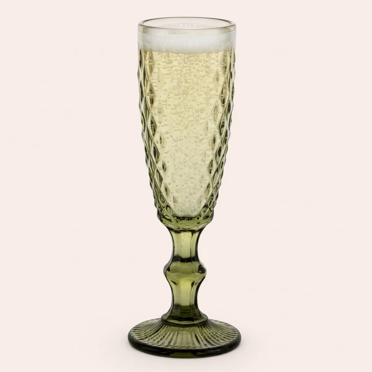 IDETEX - Set 4 Copas de Champán 170 ml Vidrio Variados