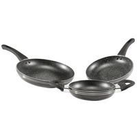 Set de 3 Sartenes Antiadherentes Bondy Aluminio Negro