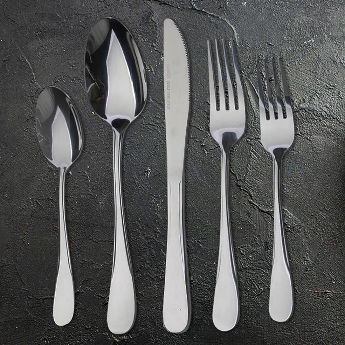 IDETEX - Set Cubiertos Lugano 45 Piezas