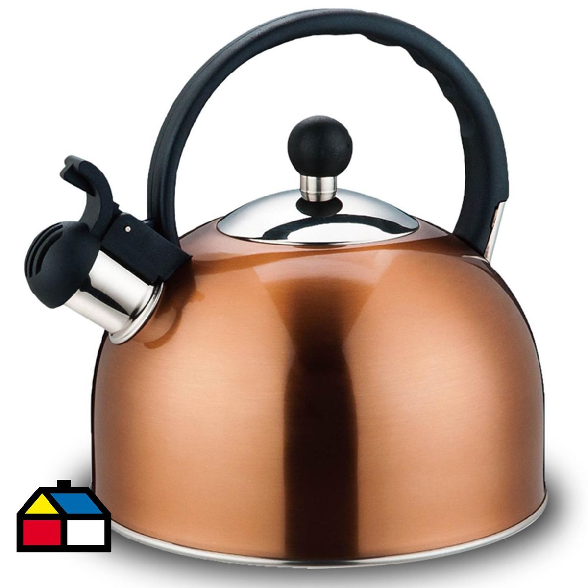 IDETEX - Tetera Minerve 3 l Acero Inoxidable Cobre