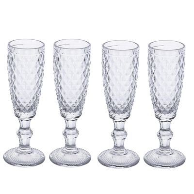Imagen 2 del producto Set 4 Copas de Champán 170 ml Vidrio Transparente