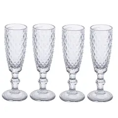 IDETEX - Set 4 copas champaña 170 ml Vicenza