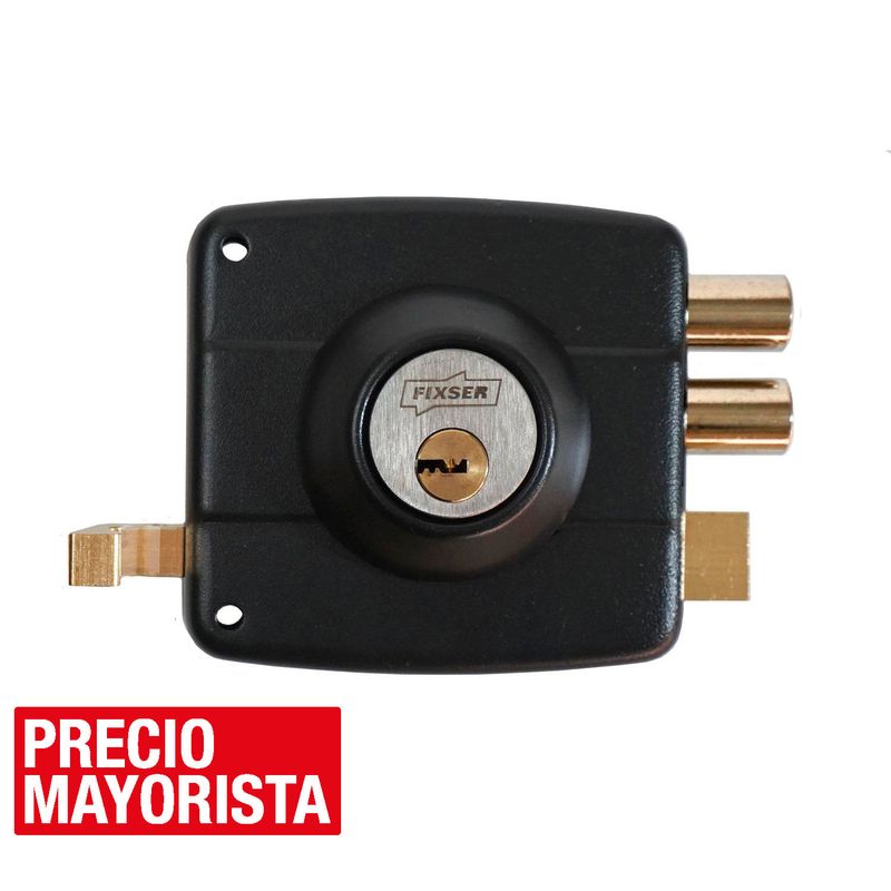 FIXSER - Cerradura Sobreponer multipunto FX c/caja  reja cilindro incorporado