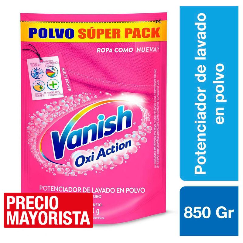 VANISH - Quitamanchas polvo rosa doypack 850 gr