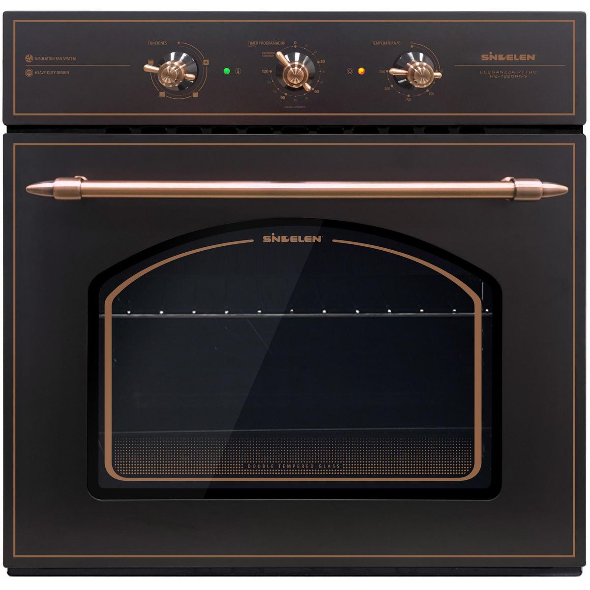 SINDELEN - Horno Eléctrico Empotrado 57 Litros HE-7220RNG