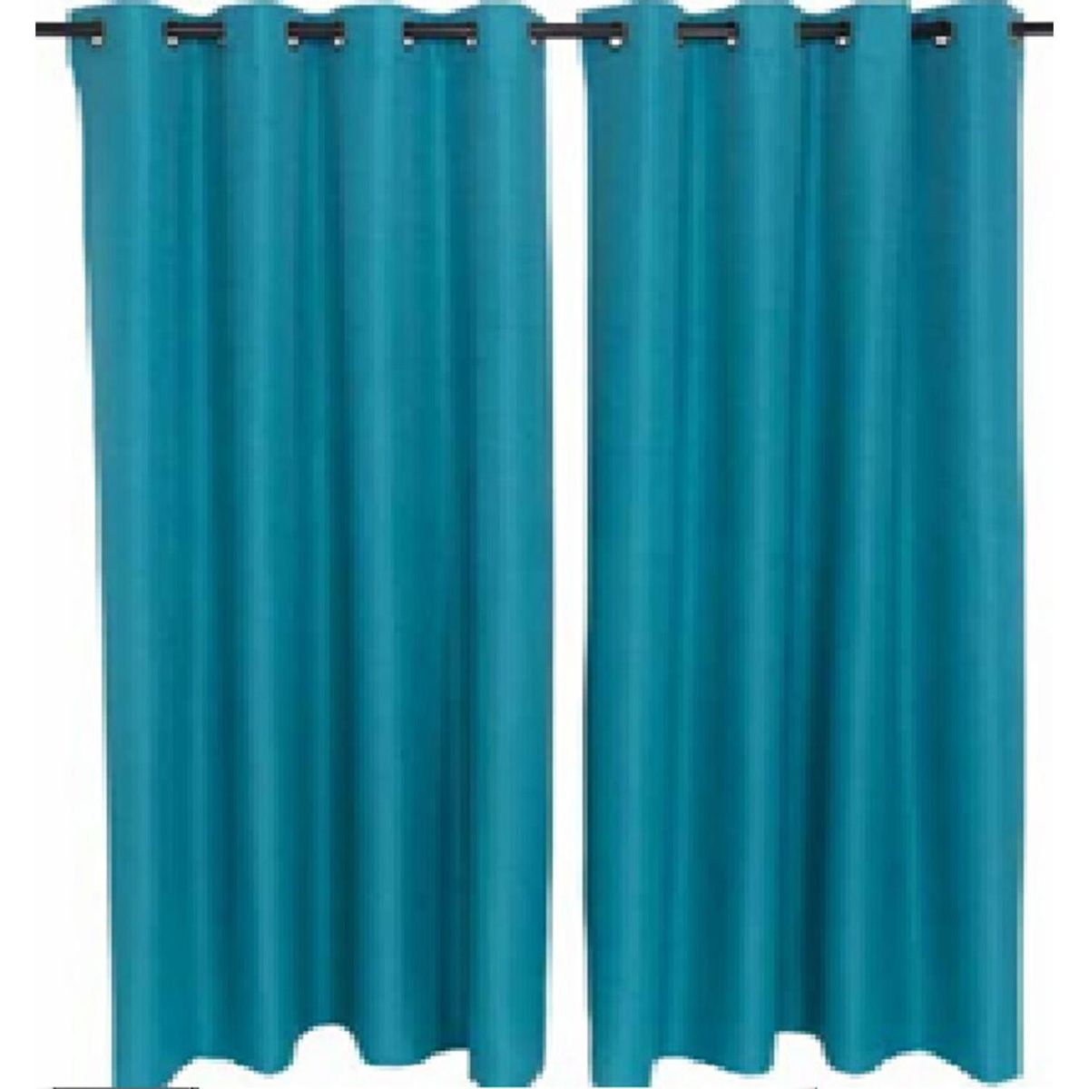 JOVIAL - Set cortina blackout 2 piezas texturada azul