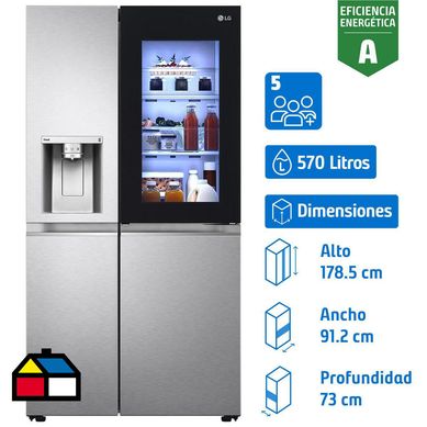 Refrigerador Side by Side No Frost 570 Litros STS LS66SXSC
